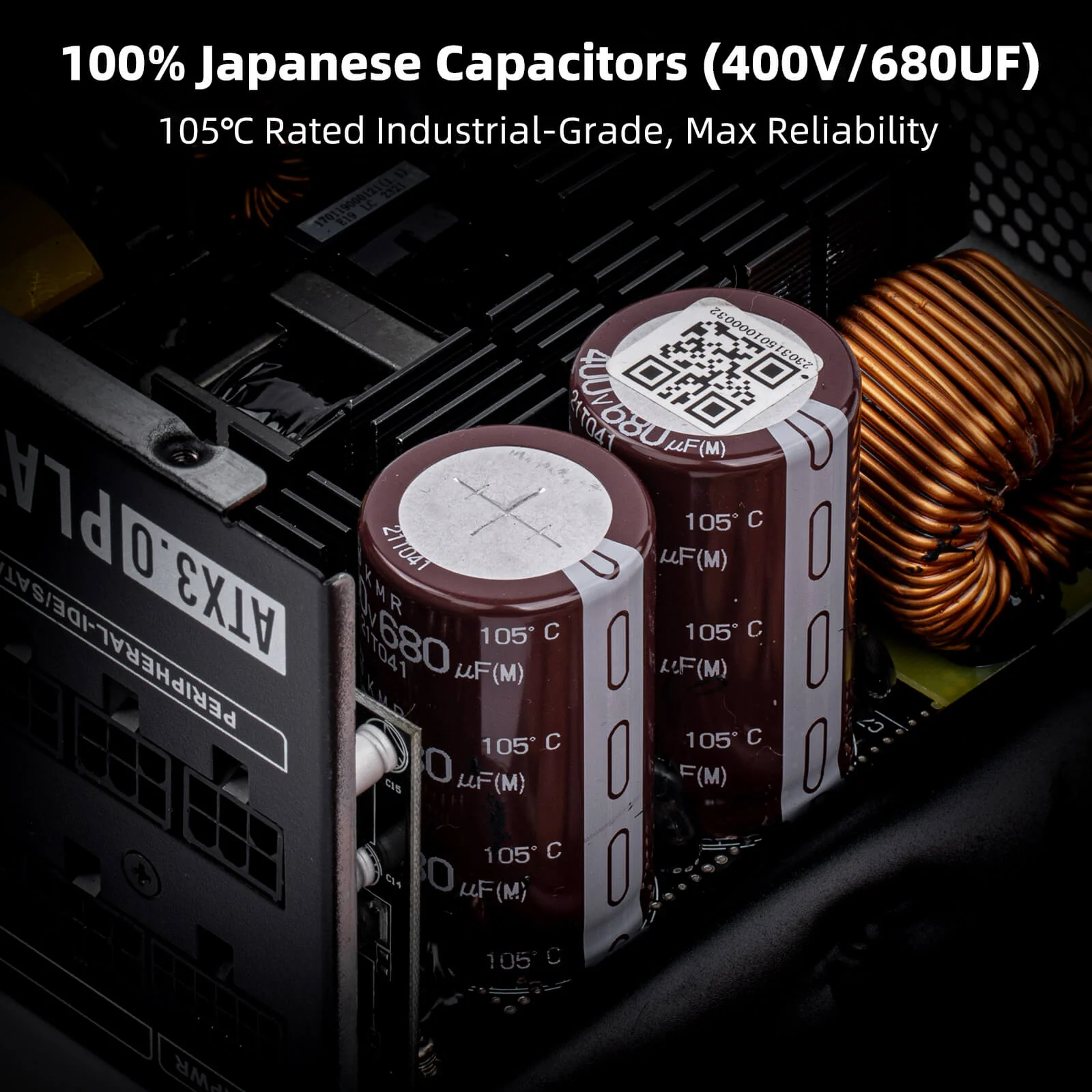 80+ Platinum 1000/1300 Watt ATX 3.0 Fully Modular Power Supply Includes a FREE 12VHPWR Cable - Image 9