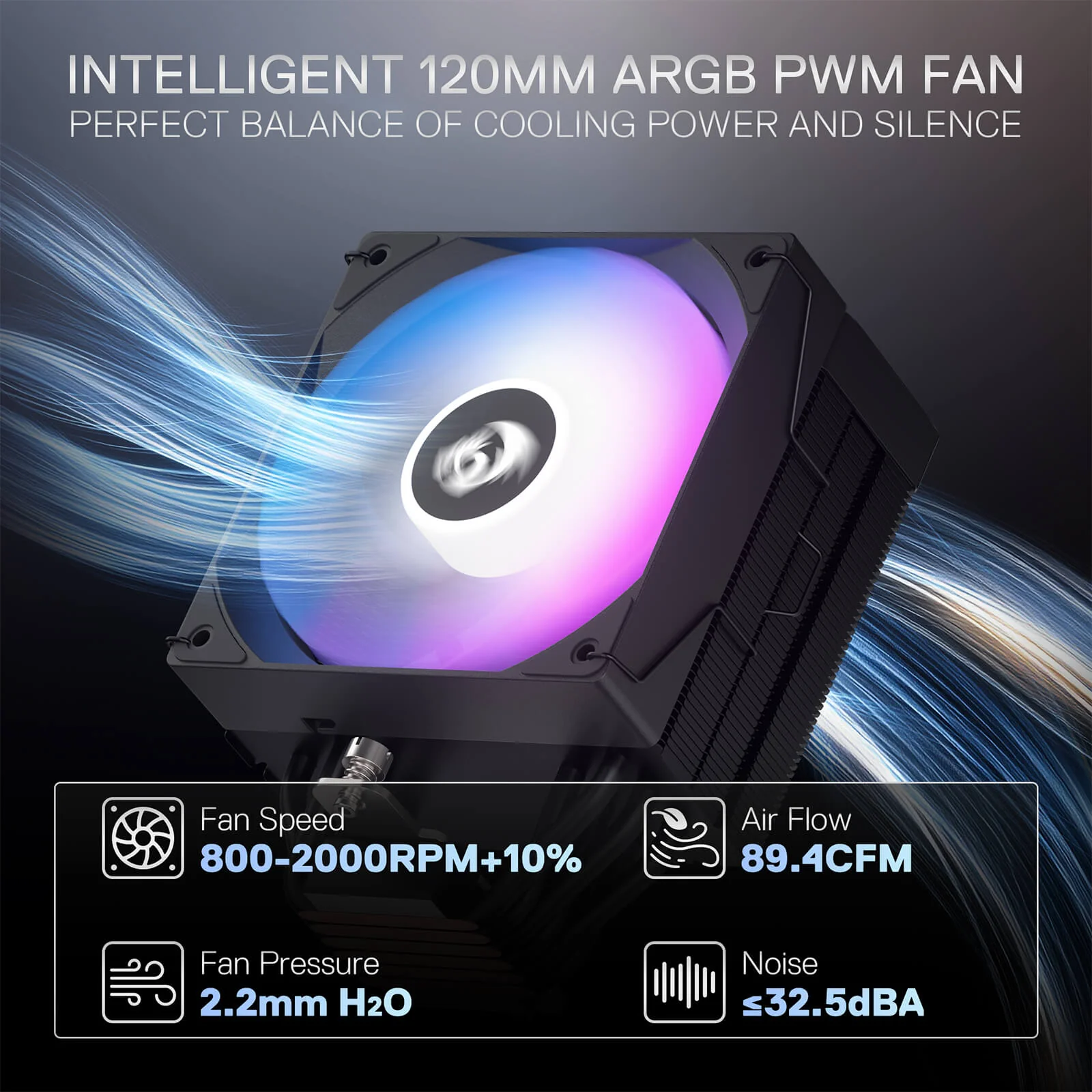 CC2312 ARGB Single Tower CPU Air Cooler - Image 2