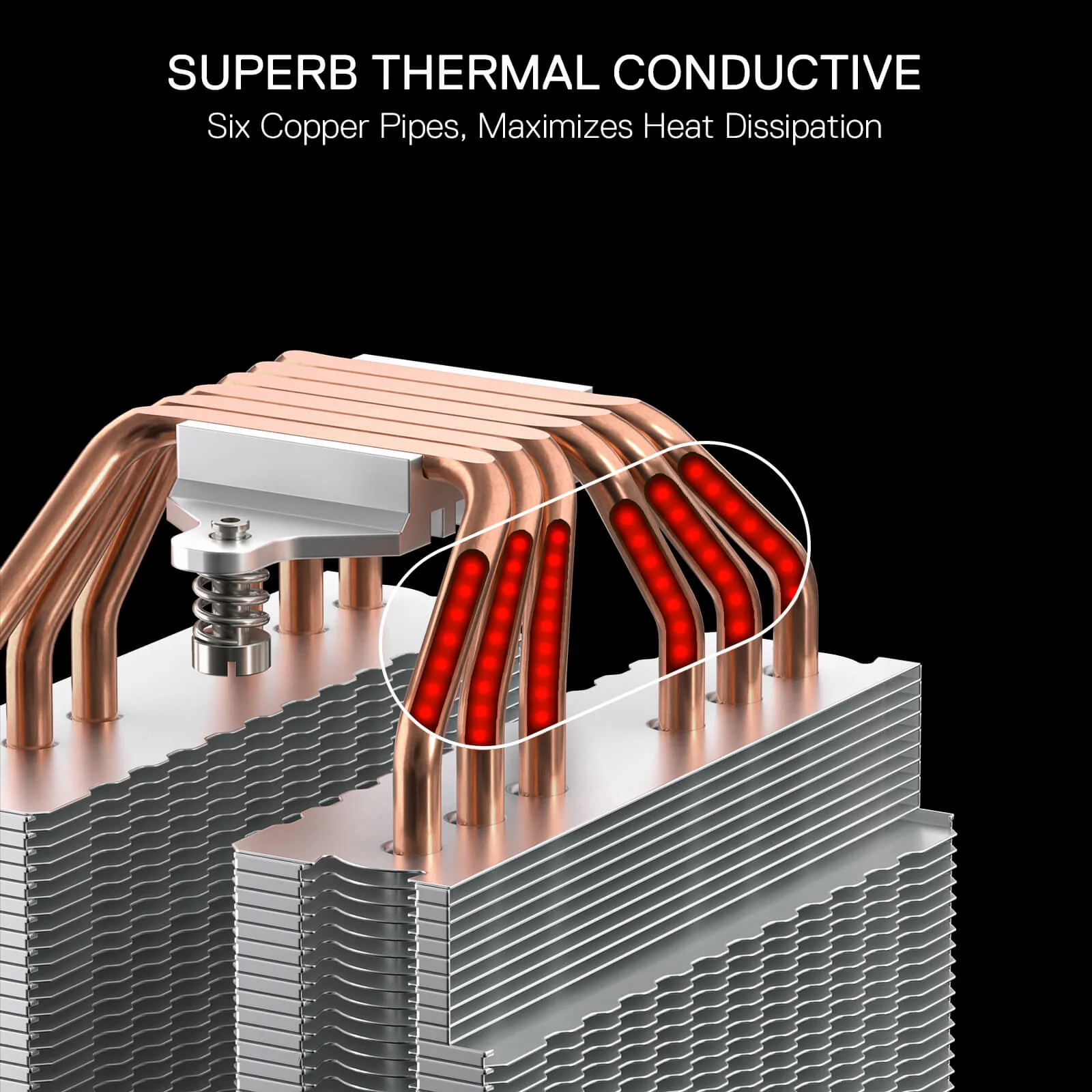 HODUR C218 ARGB Dual Tower CPU Air Cooler - Image 10