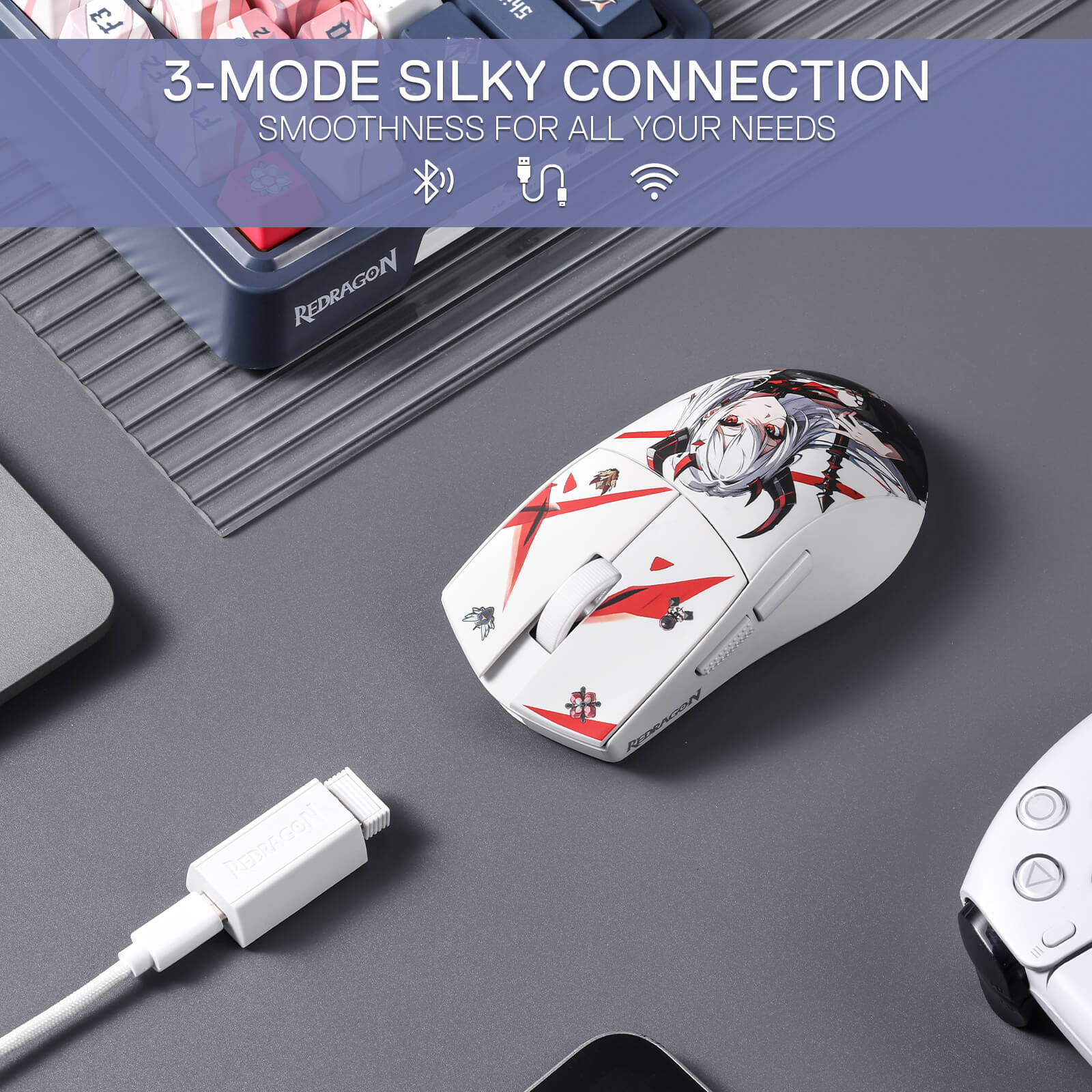 EISA K686 PRO SE Keyboard & K1NG M916 PRO (1K Hz) Mouse Anime Combo - Image 11