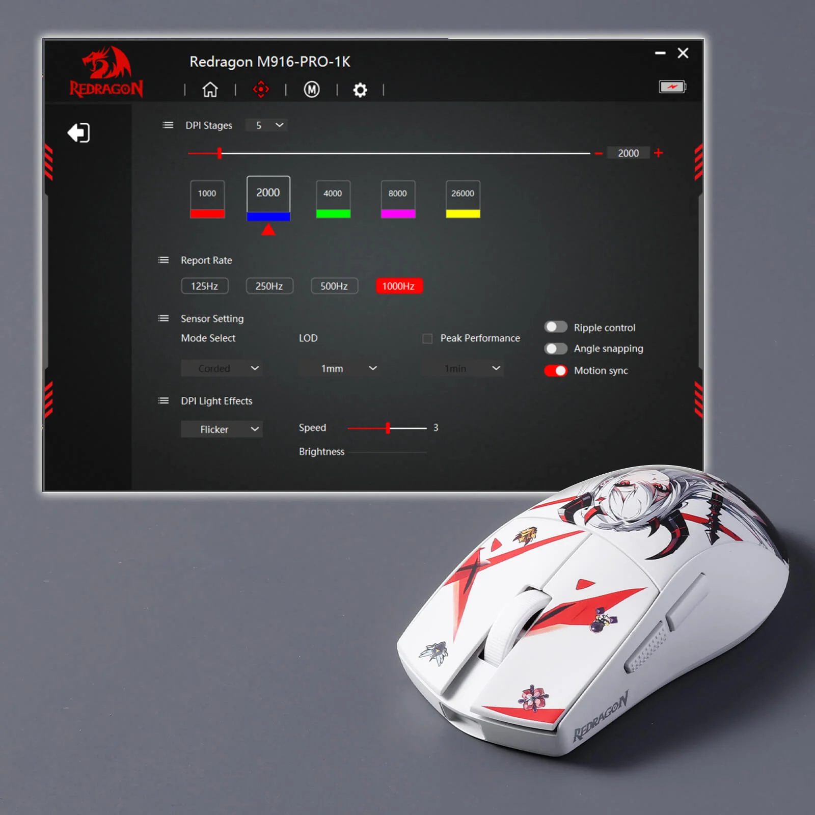 EISA K686 PRO SE Keyboard & K1NG M916 PRO (1K Hz) Mouse Anime Combo - Image 13