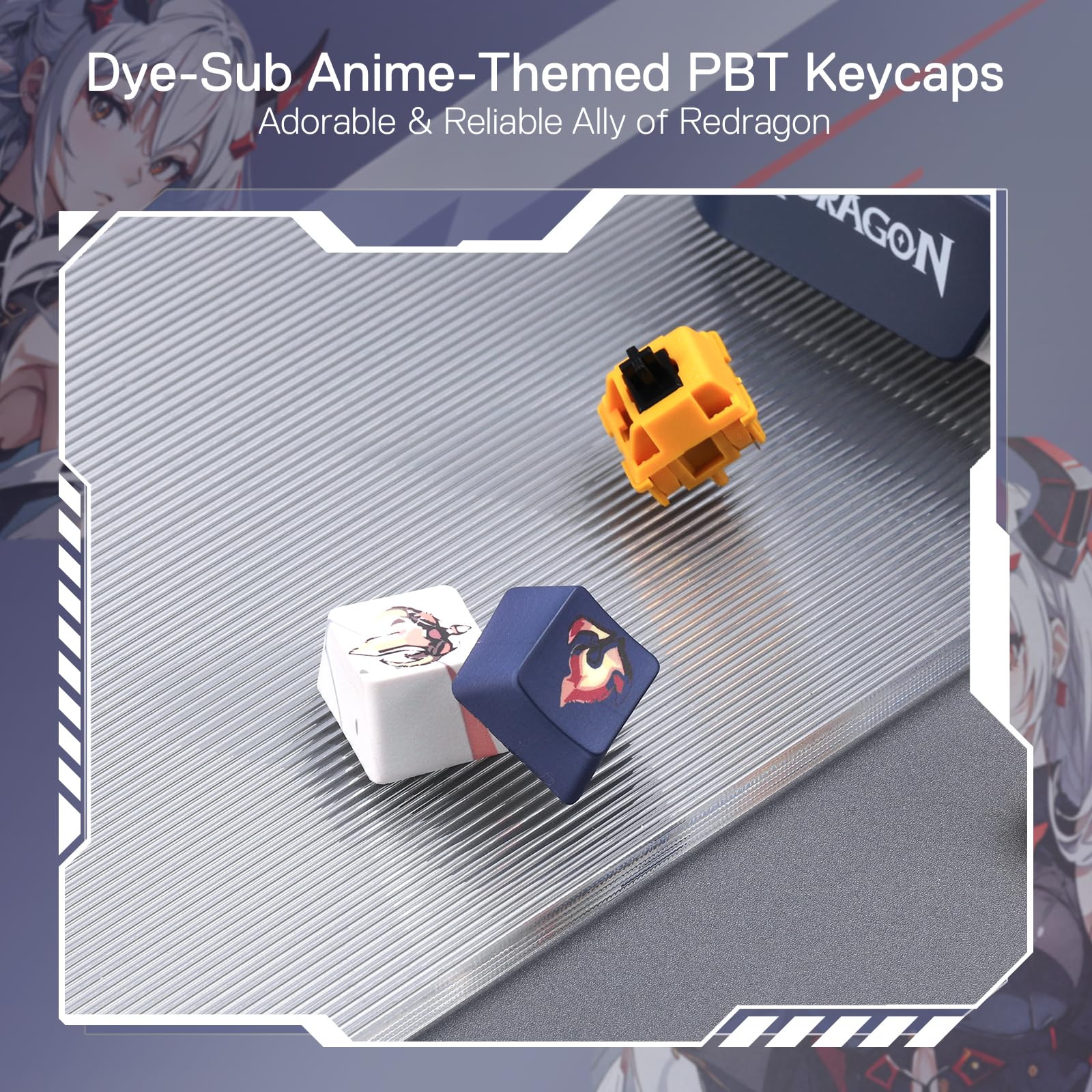 EISA K686 PRO SE Keyboard & M612 PRO Gaming Mouse Anime Combo - Image 4