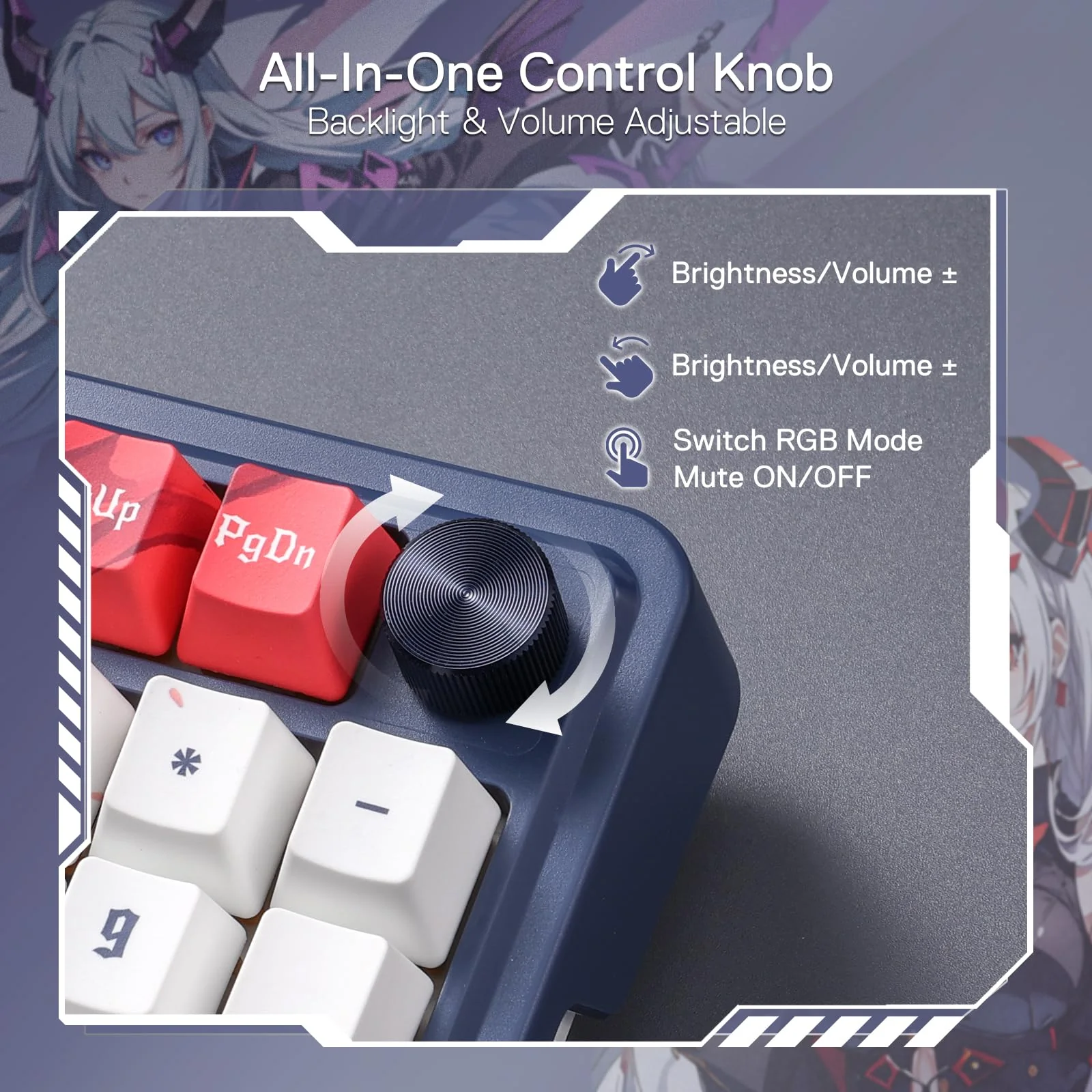 EISA K686 PRO SE Keyboard & M612 PRO Gaming Mouse Anime Combo - Image 8