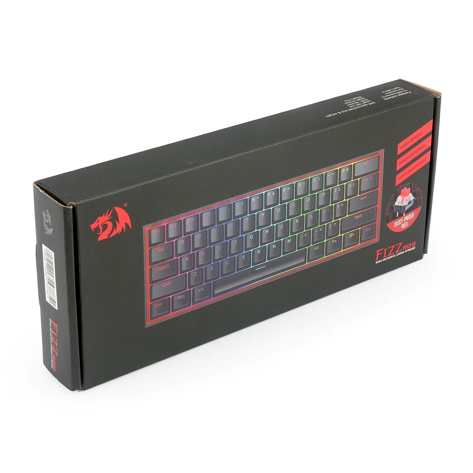 FIZZ K617 60% Wired Mechanical Keyboard (Red Inner) - Image 8