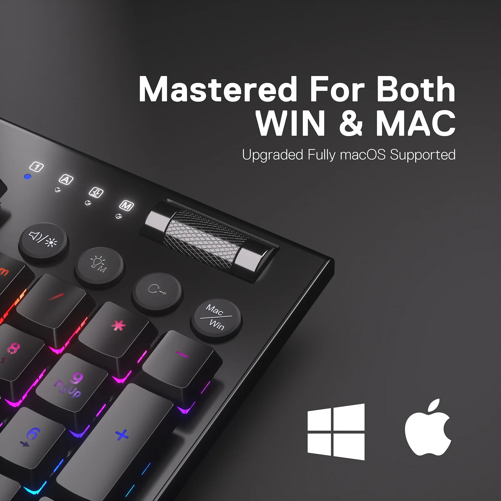 HORUS K618 Ultra-slim Keyboard & TRIDENT M693 Mouse Tri-Mode Combo - Image 10