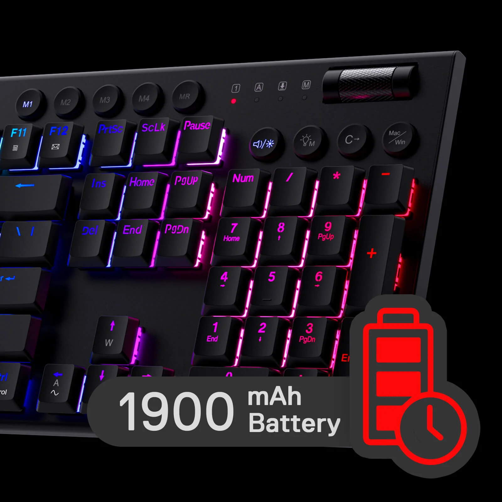 HORUS K618 Ultra-slim Keyboard & TRIDENT M693 Mouse Tri-Mode Combo - Image 7