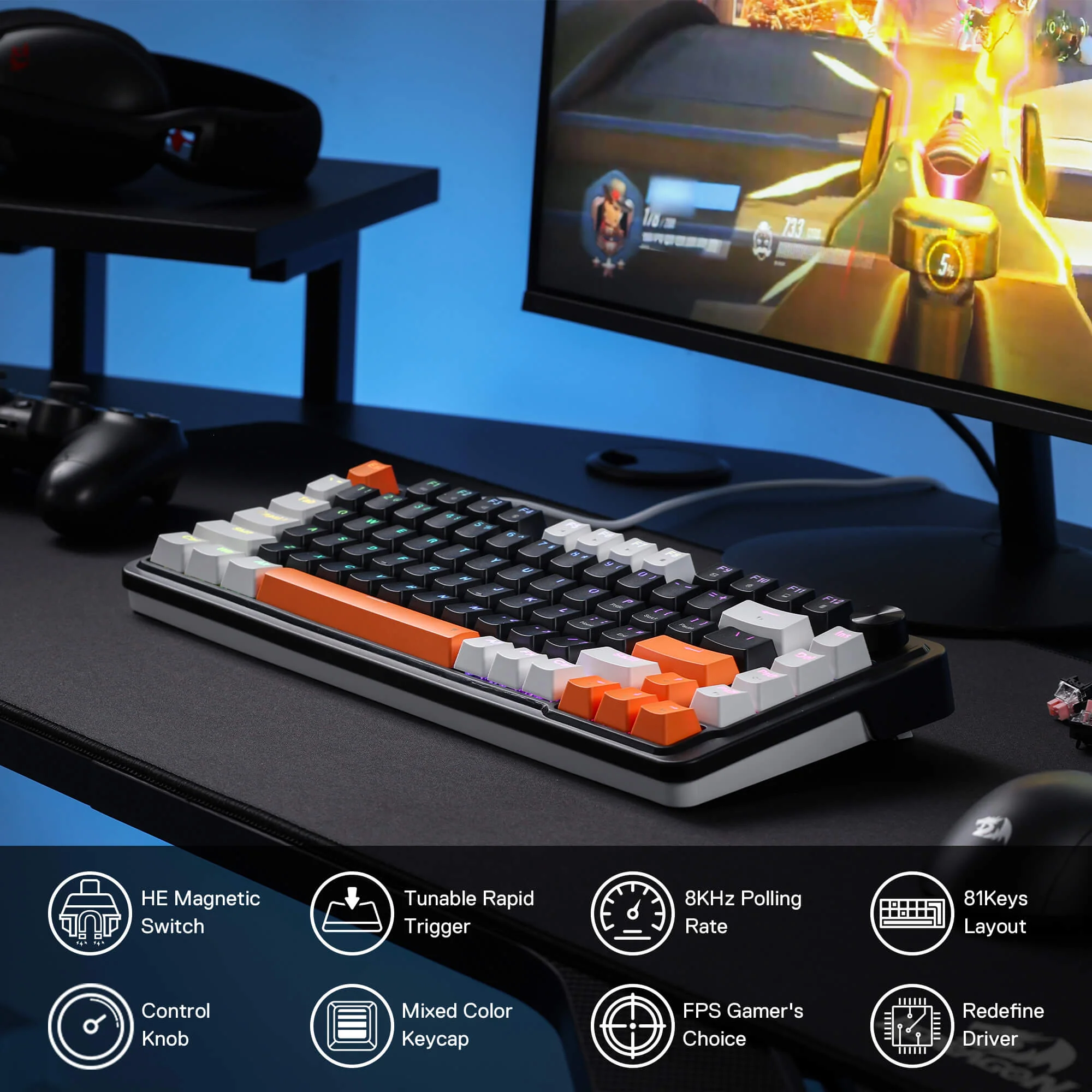 LANDSHAKER K714 (Magnetic Hall Effect Keyboard) - Image 3