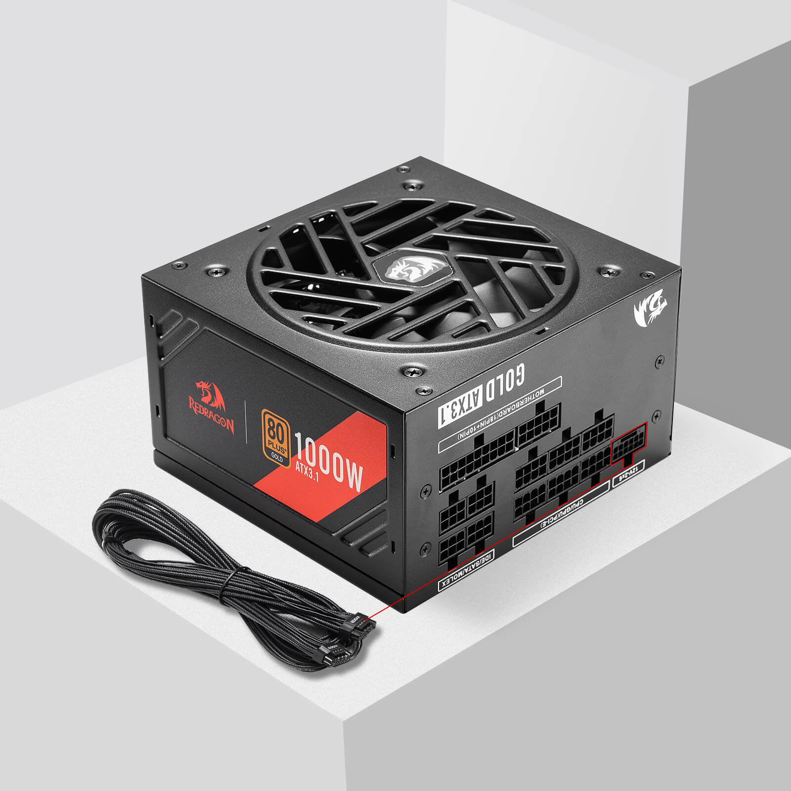 MASTER RGPS PRO 1000W 80 Plus® Gold ATX 3.1 PSU (Black & White) - Image 15