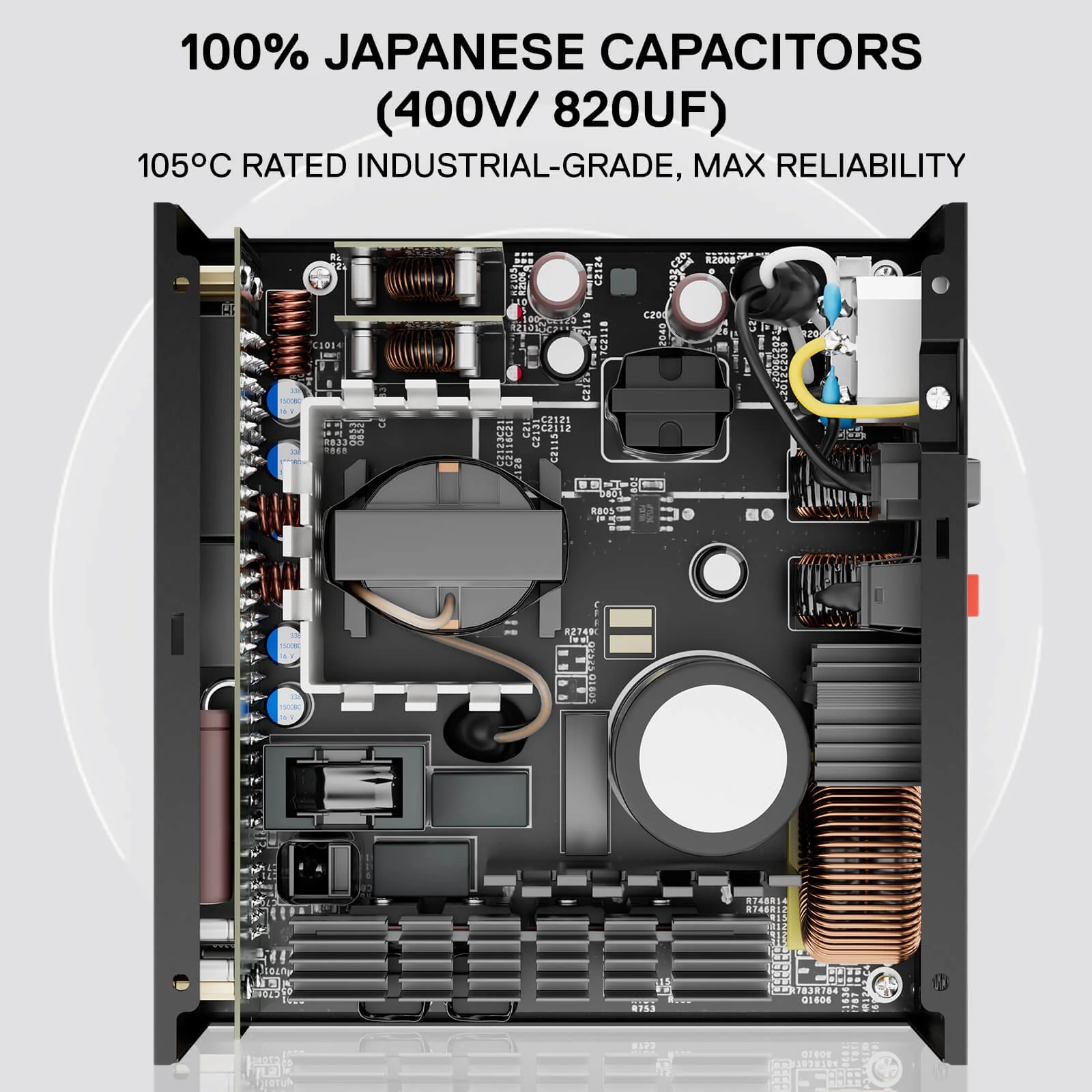 MASTER RGPS PRO 1000W 80 Plus® Gold ATX 3.1 PSU (Black & White) - Image 4
