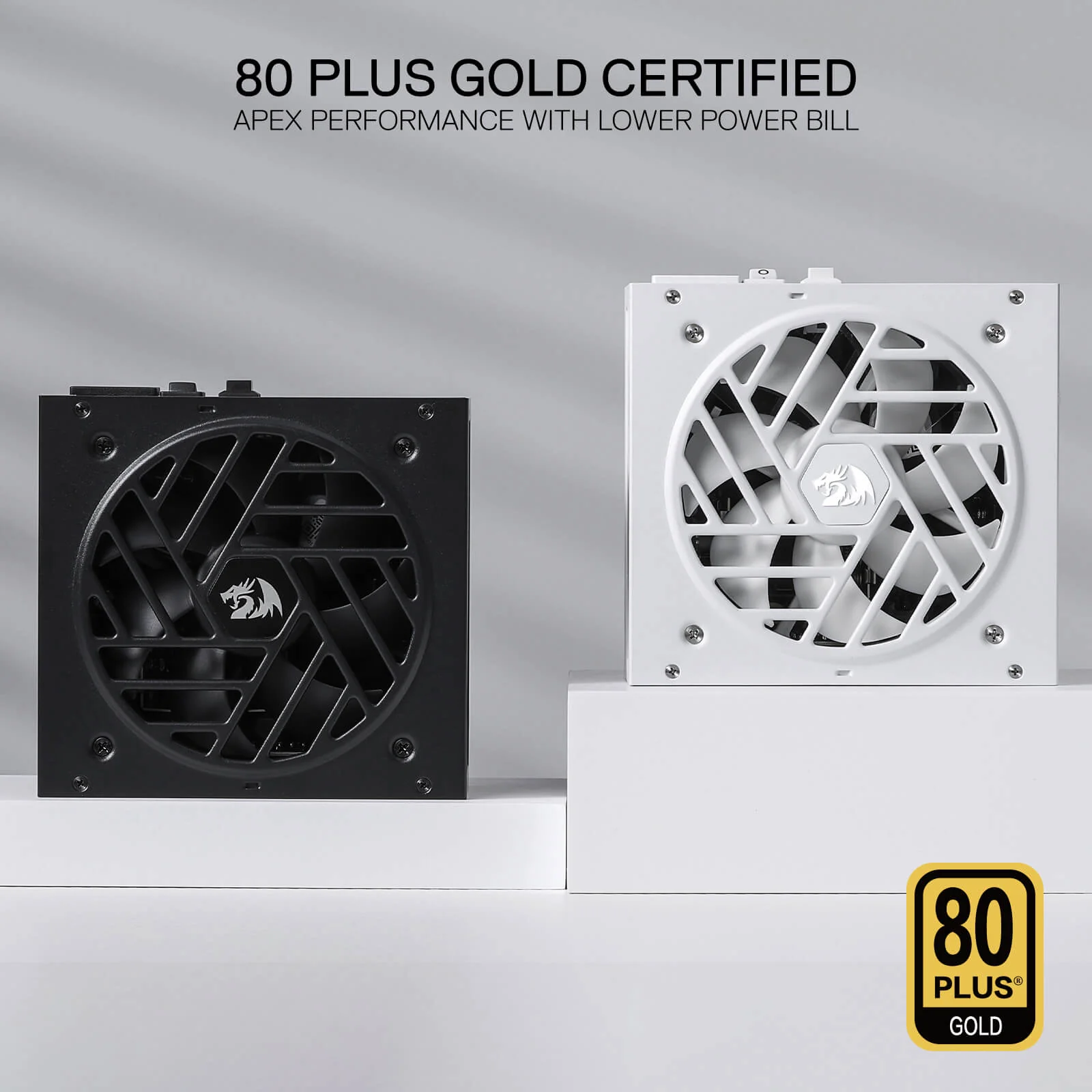 MASTER RGPS-850W 80 Plus® Gold ATX 3.1 PSU (Black & White) - Image 4