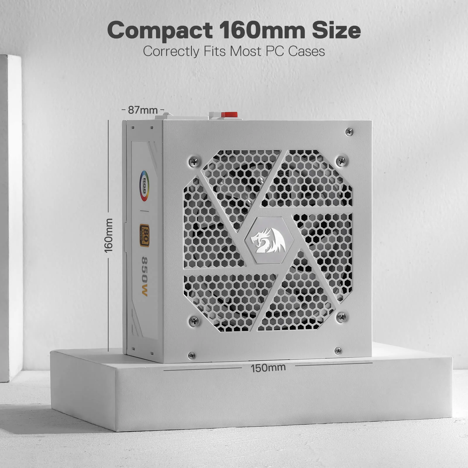 80 Plus® Gold Certified Fully Modular RGB PSU (Black & White) - Image 20