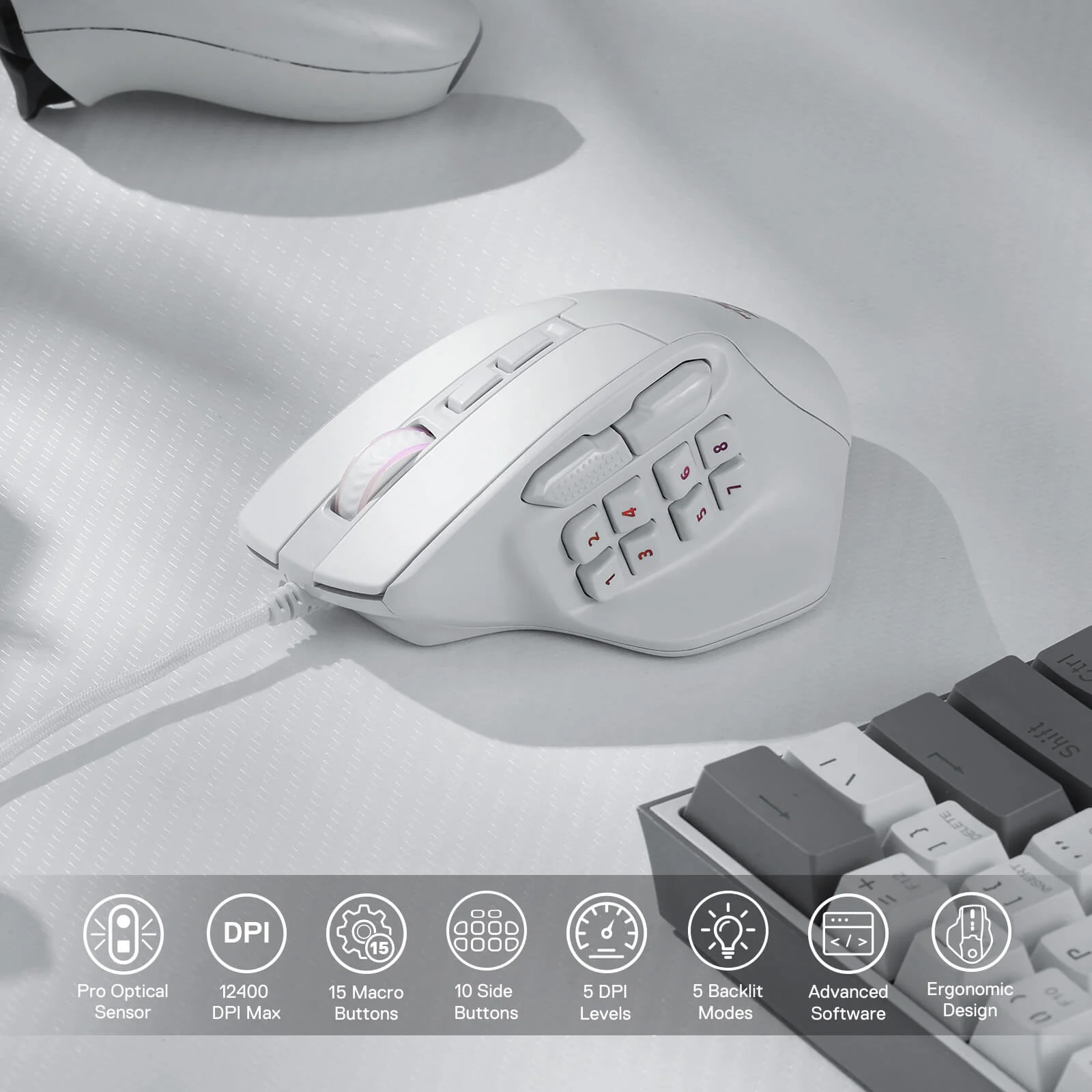 (Open-box) AATROX M811 MMO Gaming Mouse - Image 14