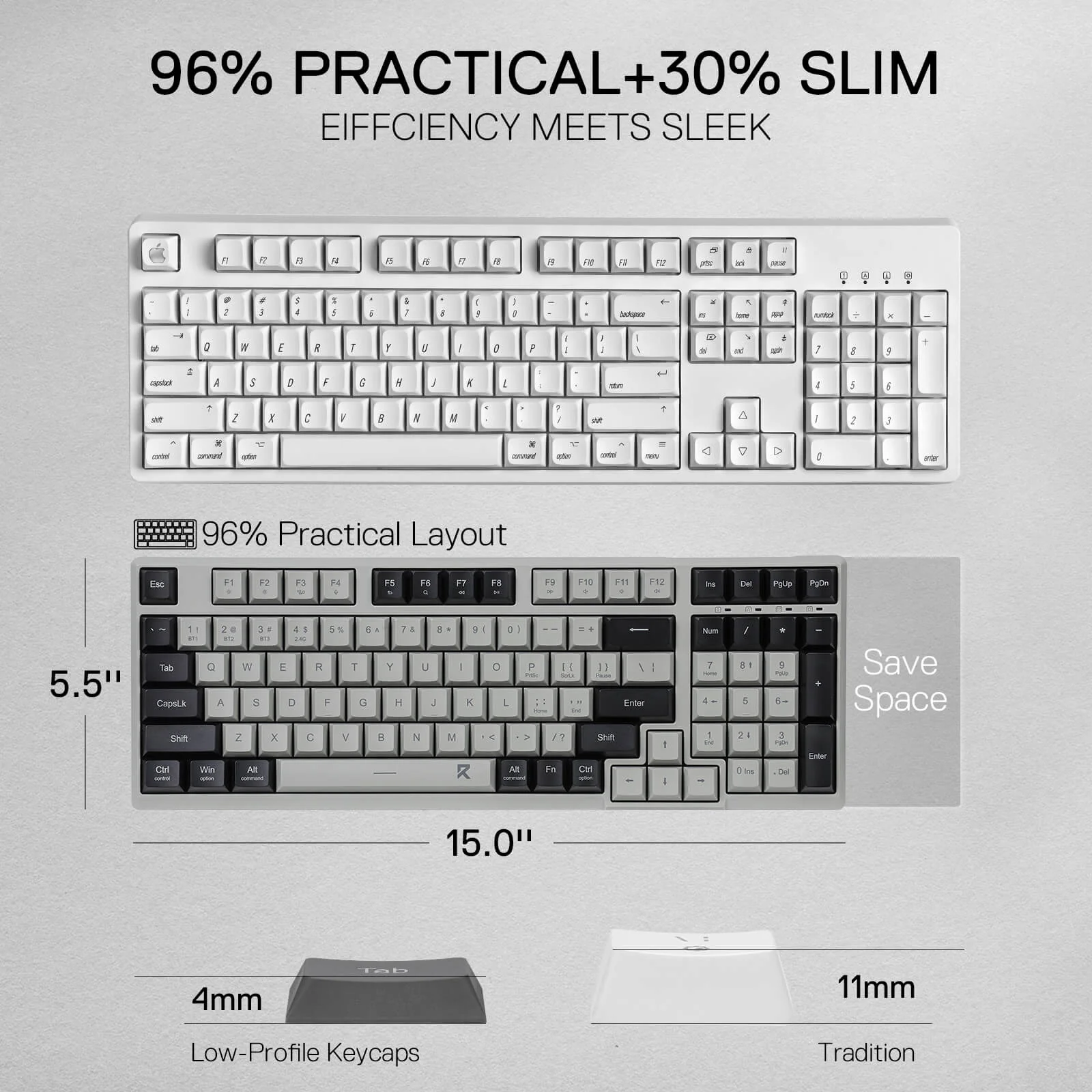 BK7114 Scissor Low-Profile Slim Wireless Keyboard - Image 7