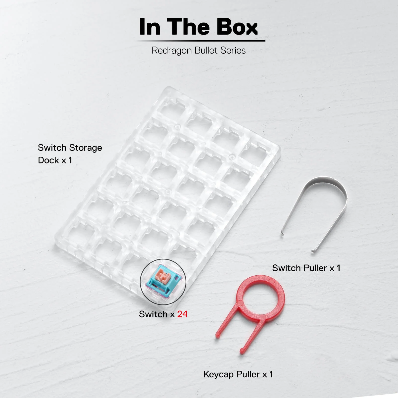 BULLET-R A113 Mechanical Switch (24 pcs Switches, Red Equivalent) - Image 5