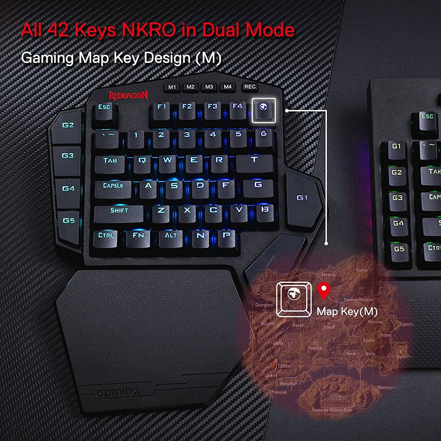 DITI K585 Pro Wireless One-Handed Gaming Keyboard - Image 6