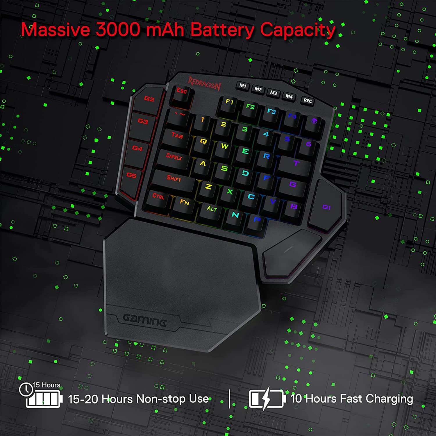 DITI K585 Pro Wireless One-Handed Gaming Keyboard - Image 7