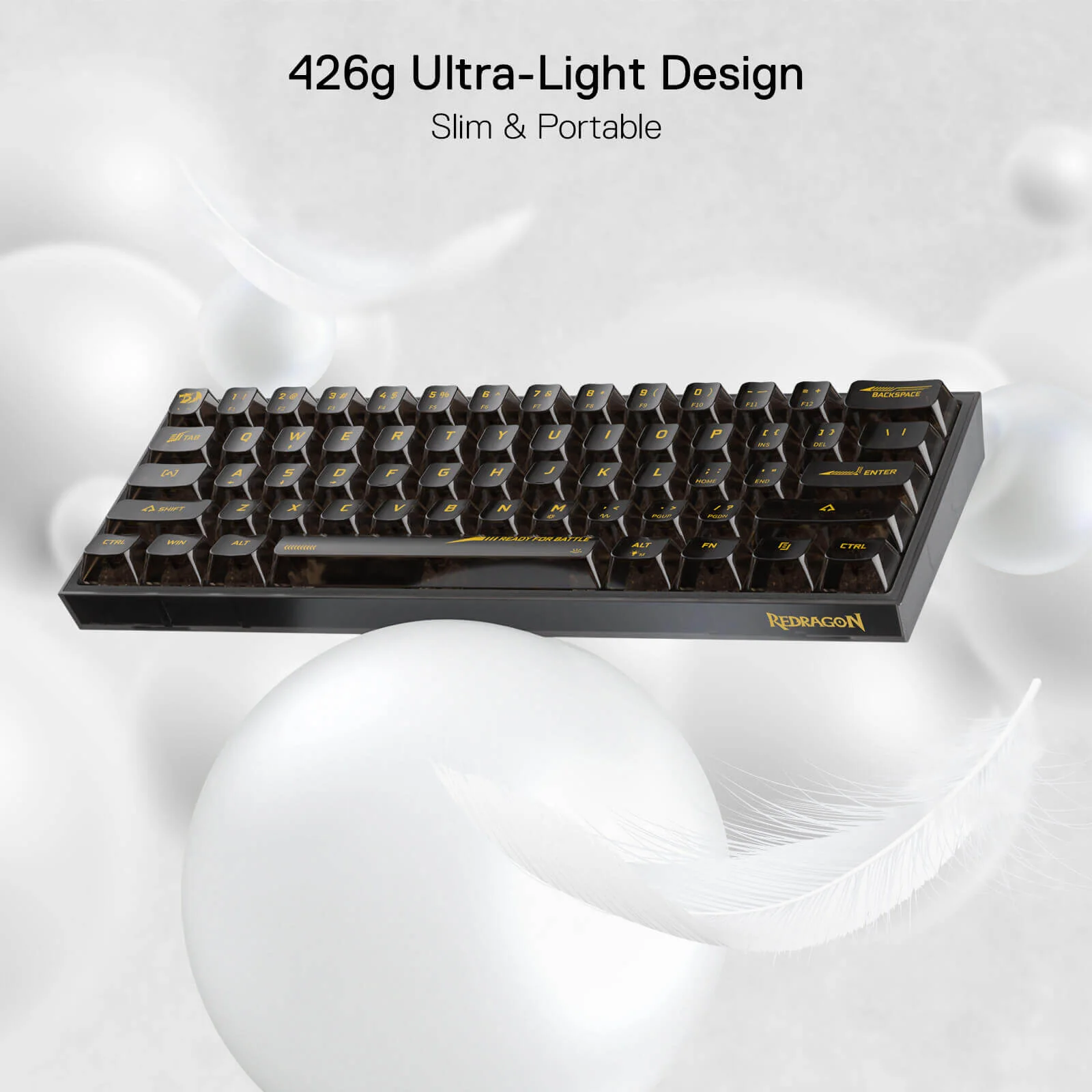 FIZZ K617 SE Full-Transparent Mechanical Keyboard - Image 10