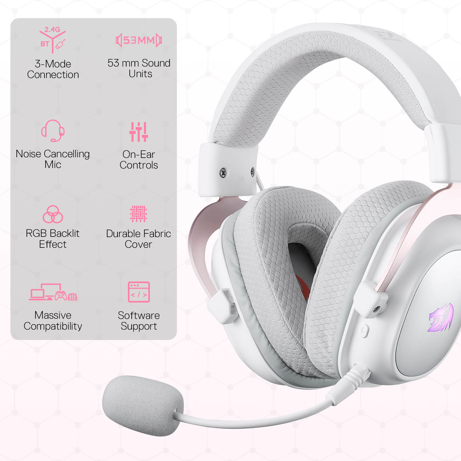 H510 ZEUS-X RGB Wireless Gaming Headset - Image 10
