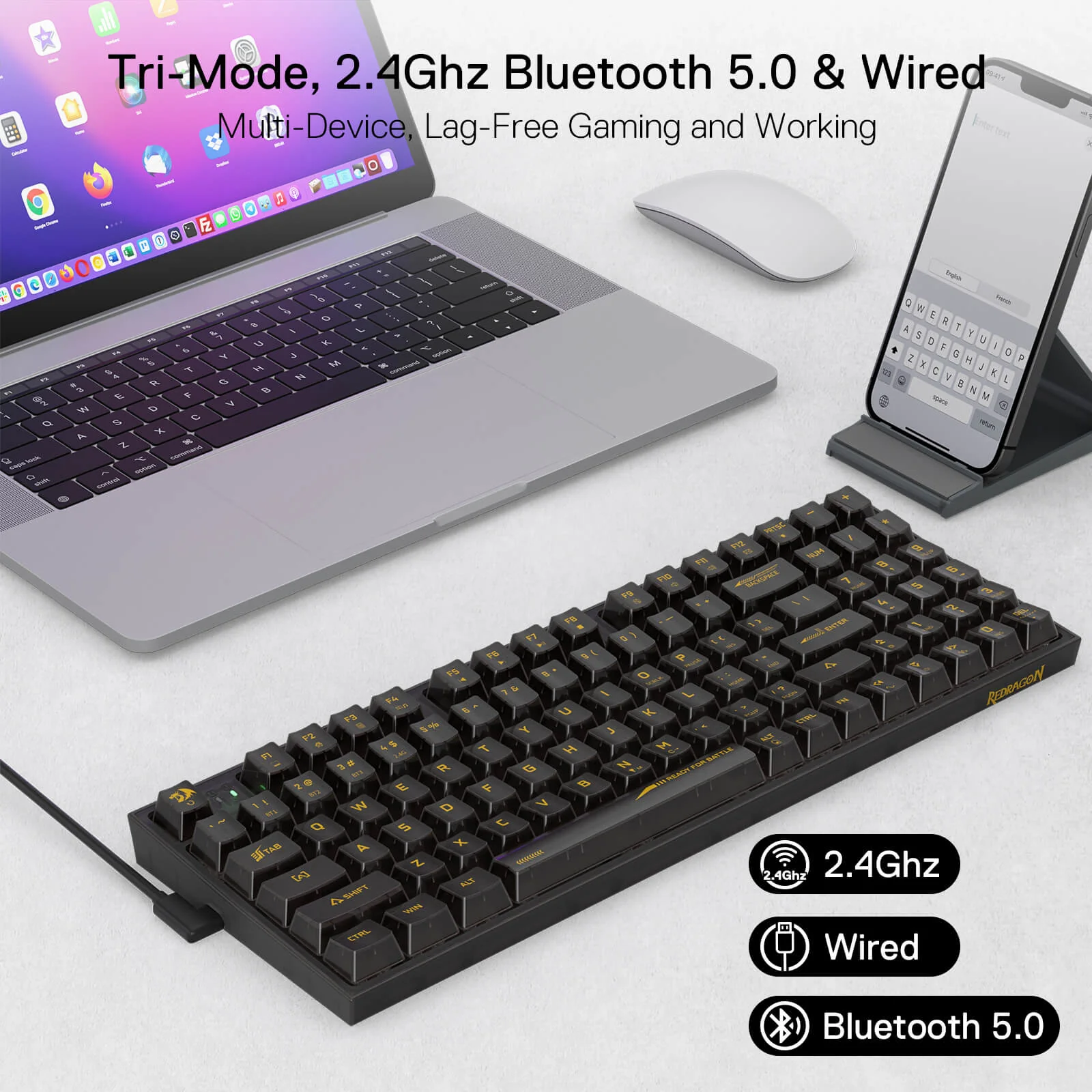(Open-box) IRELIA K658 PRO 90% Full-Transparent Keyboard - Image 13