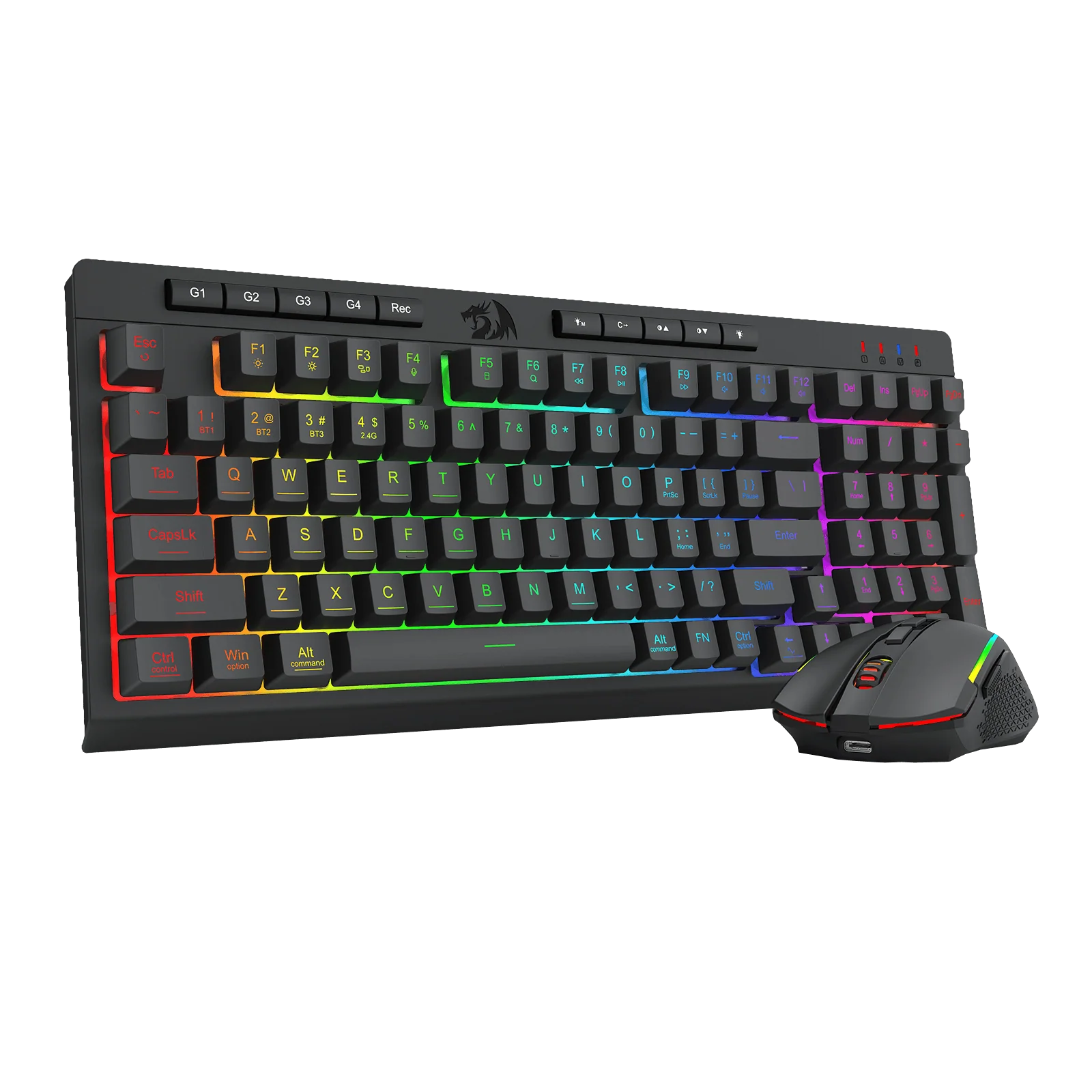 RYLO PRO S142 Membrane Gaming Keyboard & Mouse Tri-Mode Combo - Image 10