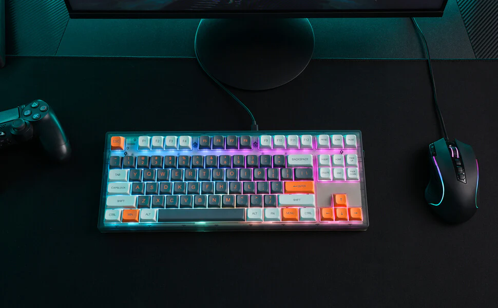 (Only Keycaps) Redragon x LTC PBT Double Shot 112-Key Pudding Keycaps Set, KDA Profile for ANSI Layout 61/68/84/87/98/104 Keys Mechanical Keyboard, with Keycap Puller - Image 11