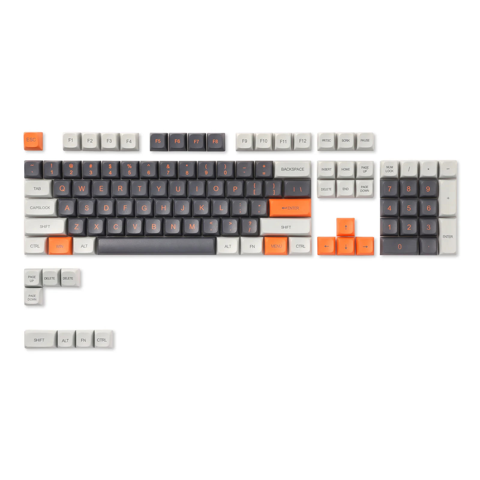 (Only Keycaps) Redragon x LTC PBT Double Shot 112-Key Pudding Keycaps Set, KDA Profile for ANSI Layout 61/68/84/87/98/104 Keys Mechanical Keyboard, with Keycap Puller - Image 3