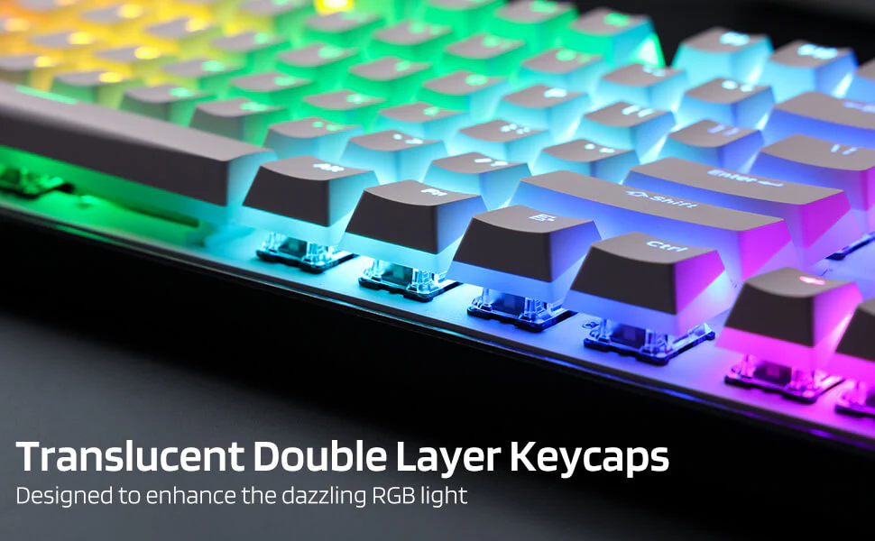 (Only Keycaps) Redragon X LTC 117-Key OEM Profile PBT Double Shot Keycaps Set - Image 10