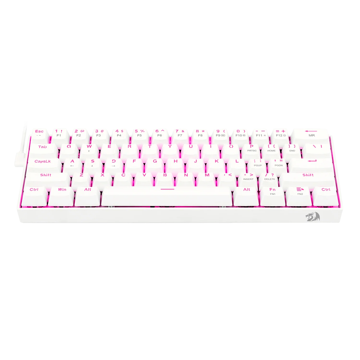 Redragon K630 White 60% Keyboard - Image 5