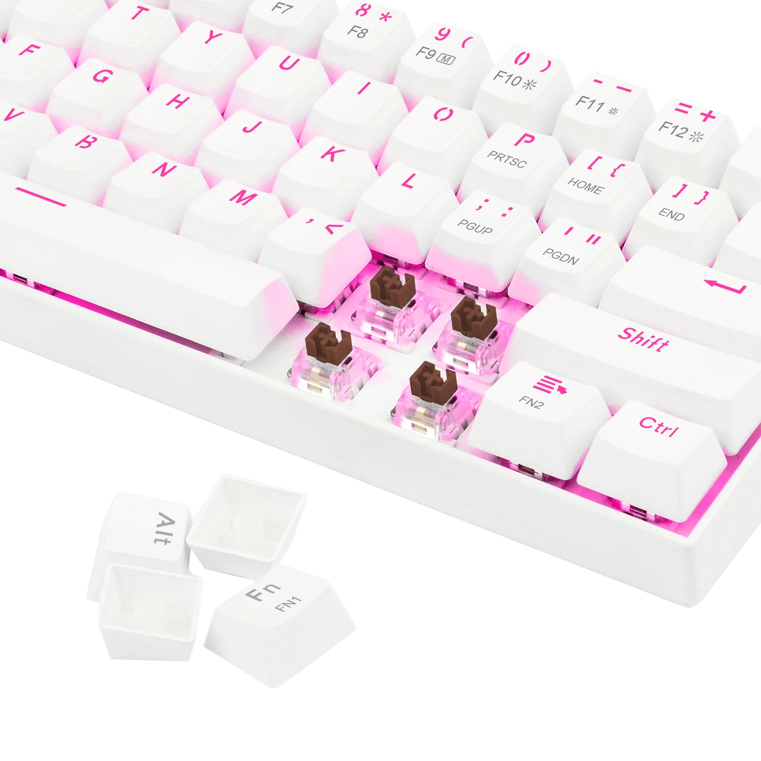 Redragon K630 White 60% Keyboard - Image 7