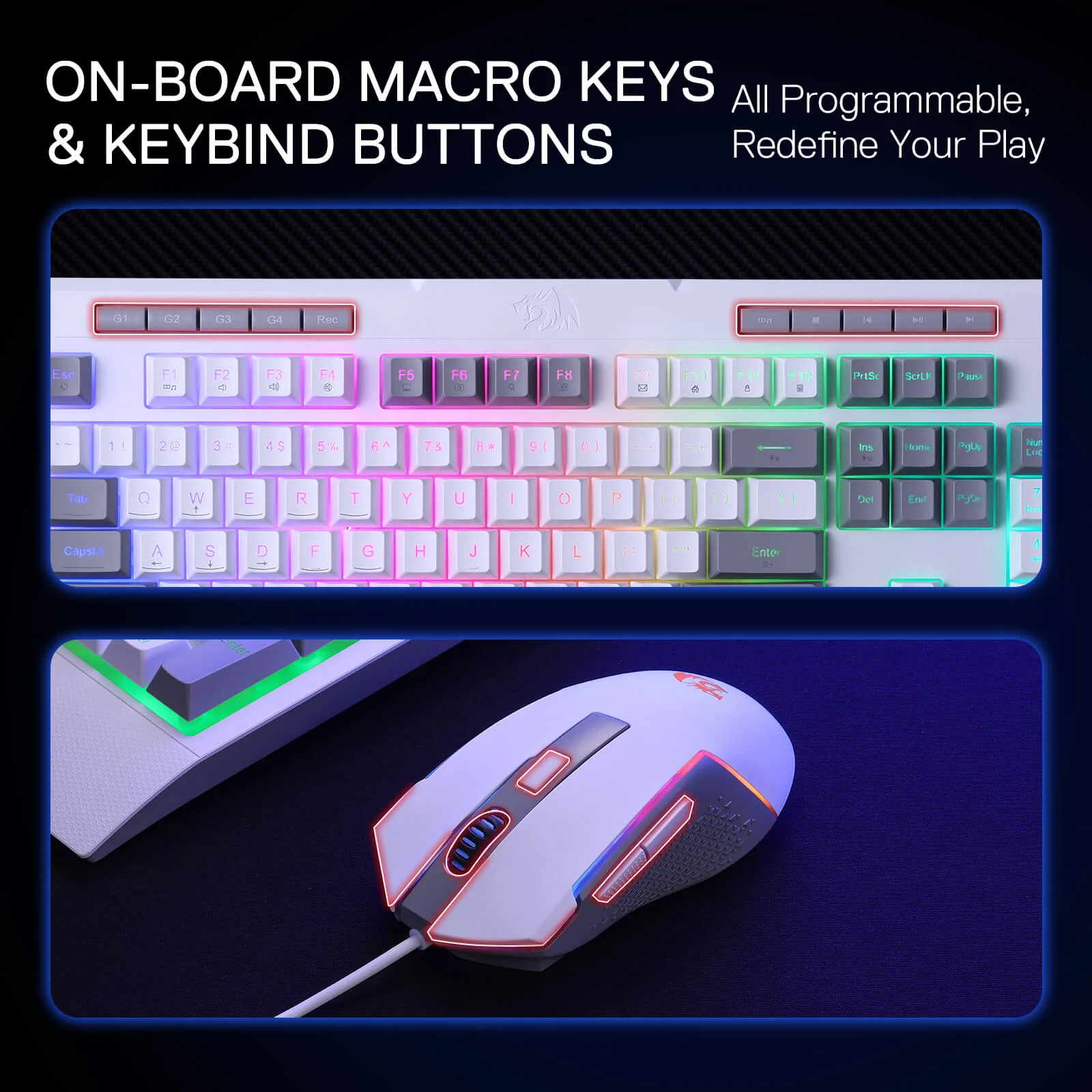 S151 Membrane Gaming Keyboard & Mouse Wired Combo - Image 16