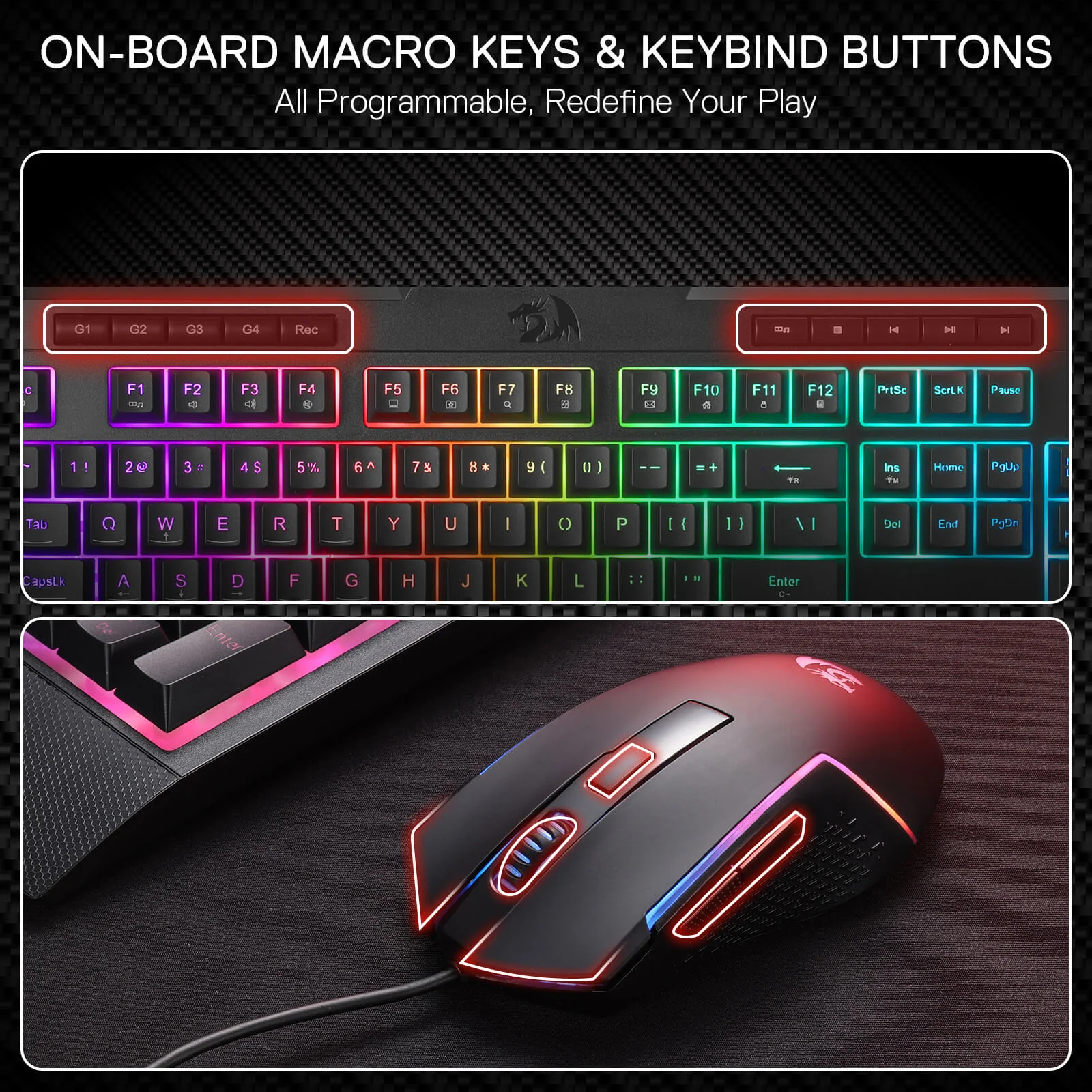 S151 Membrane Gaming Keyboard & Mouse Wired Combo - Image 7