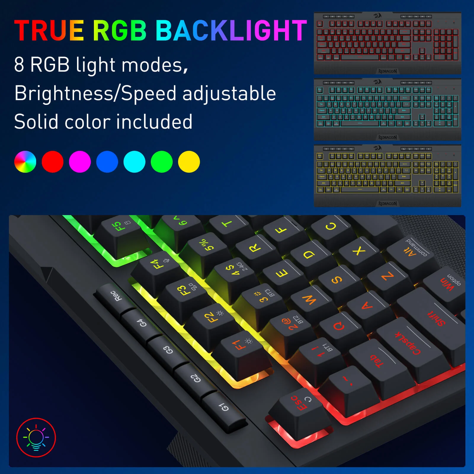 S151 PRO Membrane Gaming Keyboard & Mouse Wireless Combo - Image 4