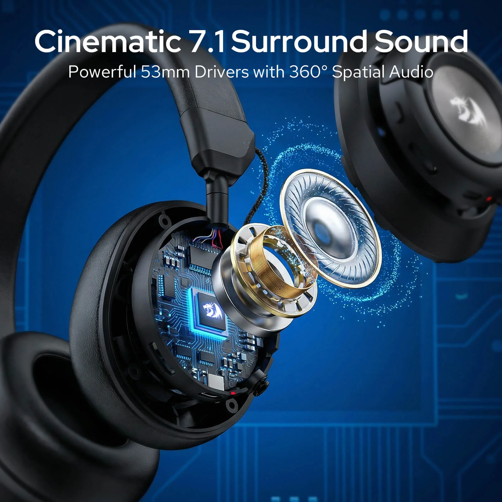 SPECTRA PRO H889 Wireless Gaming Headset - Image 5